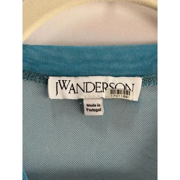 JW Anderson Cat Graphic Multicolor Mesh Top Size S with Fabric Pull - Picture 6 of 10